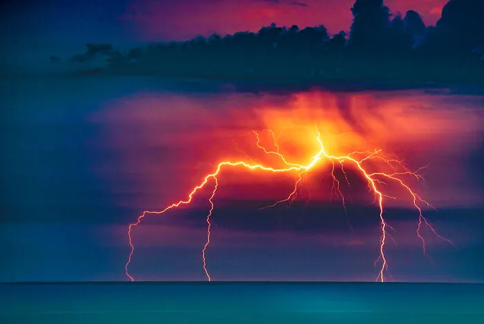Cracked Open Lightning