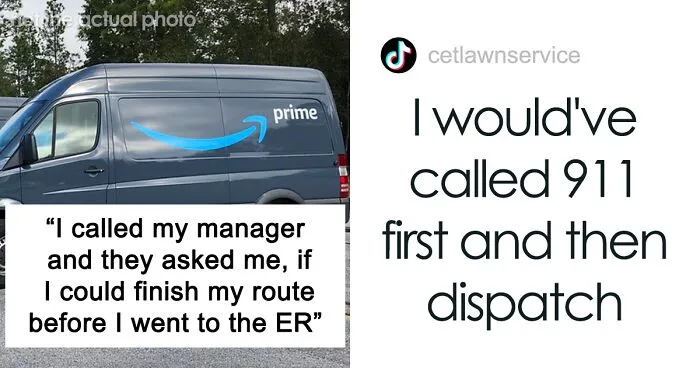 Amazon Driver Says Manager Asked Him To Finish His Route Before Heading To The ER, Goes Viral With 177K Views