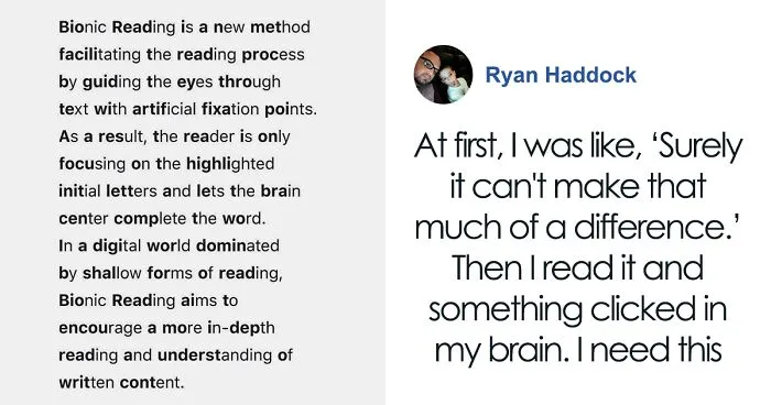 People Feel Like They’re “Unlocking 100% Of Their Brains” By Using The Bionic Reading Font