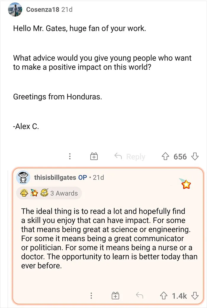 Bill Gates Asks People To Ask Him Anything And They Don't Hold Back, And Here're 29 Of The Most Unexpected Answers