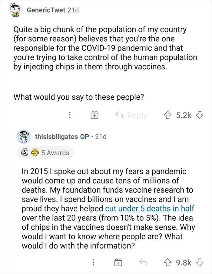 Bill Gates Asks People To Ask Him Anything And They Don't Hold Back, And Here're 29 Of The Most Unexpected Answers