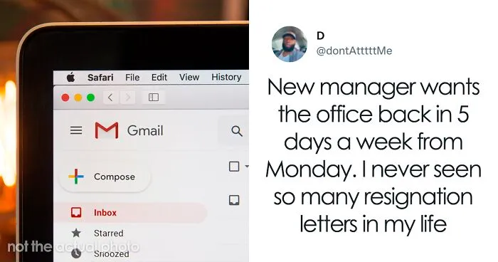New Boss Wants People Back In The Office 5 Days A Week, Gets Resignation Letters Instead