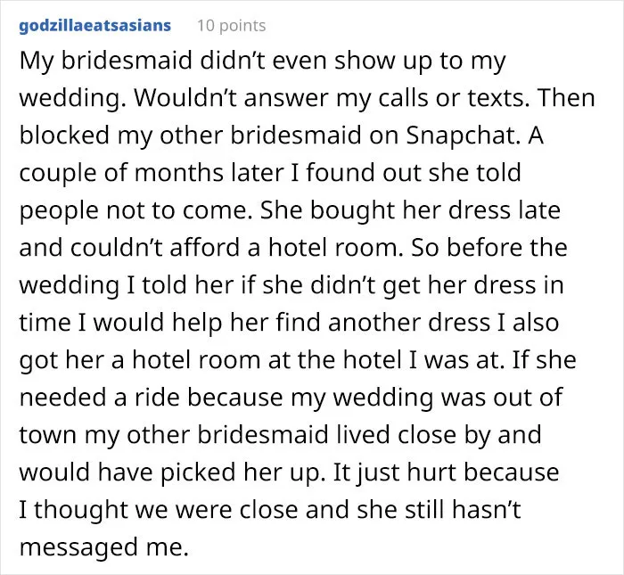 Brides Who Had Horrible Bridesmaids, What Happened?
