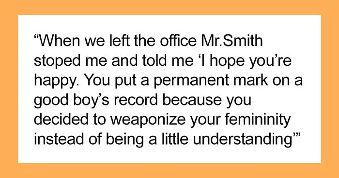 "Weaponizing My Femininity": 15 Y.O. Girl Gets Called A Jerk For Throwing A Tantrum After Getting Regularly Harassed At School