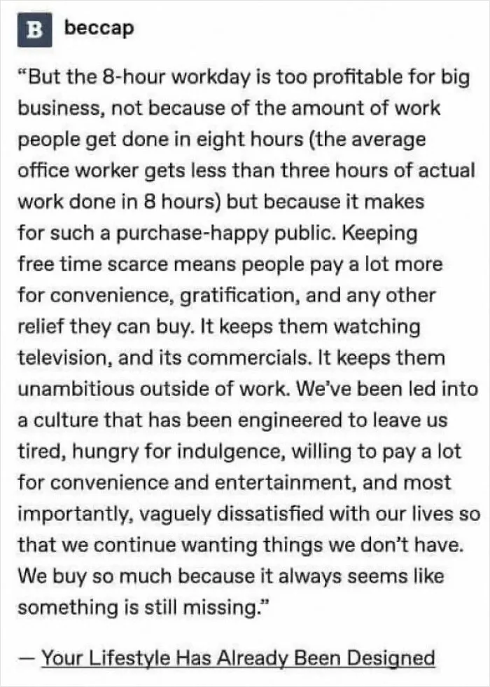 Time Is A Commodity