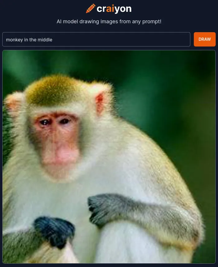 Monkey In The Middle. Monkey Definitely Be Looking Sad Tho 