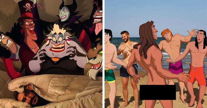 Elementary School Teacher Photoshops Classic Disney Characters Into His Life And The Result Is Captivating (29 New Pics)