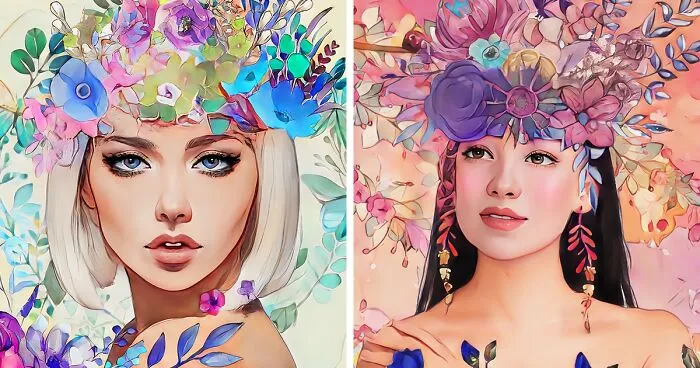 I Captured The Ephemeral Beauty Of The World Around Us In My Floral Collage Artworks, And Here Are The Best 19 Works