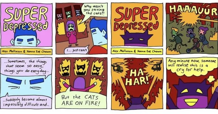 "What If Superman Had Depression?": 10 Comics Made By Us