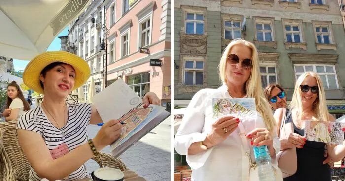 You Can Meet This Artist In Any Of The Cafes In Europe, She Sits With A Cup Of Coffee And Draws