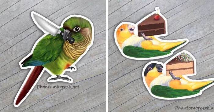 I Create Digital Paintings Of Parrots (22 Pics)