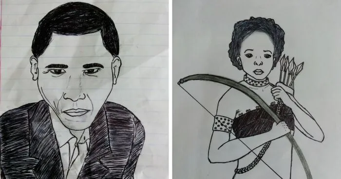 8 Pics Of My Drawings From When I Was 16 Years Old