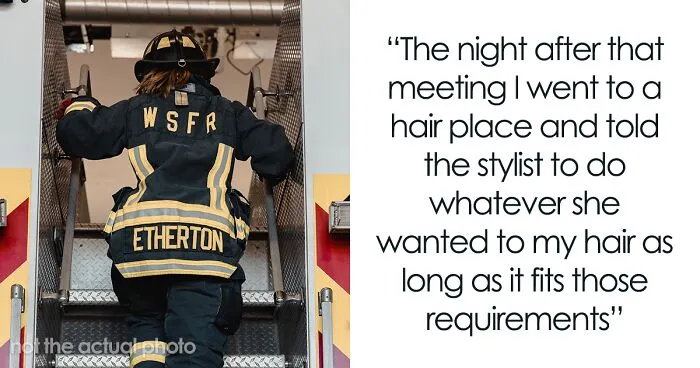 Female Firefighter Reprimanded For Her Hairstyle Maliciously Complies By Cutting Her Hair To Meet The Men's Requirements
