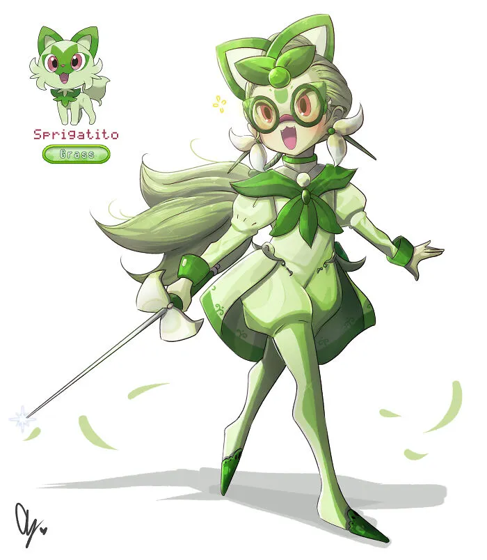 I Turn Generation Nine Pokémon Into Humanizations (9 Pics)