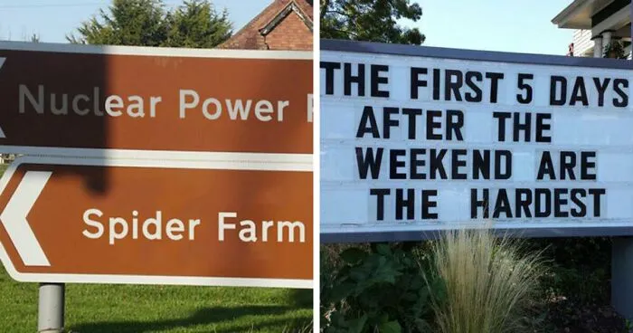 Facebook Page Shares 50 Pictures Who Are Winning The Funny Sign Game