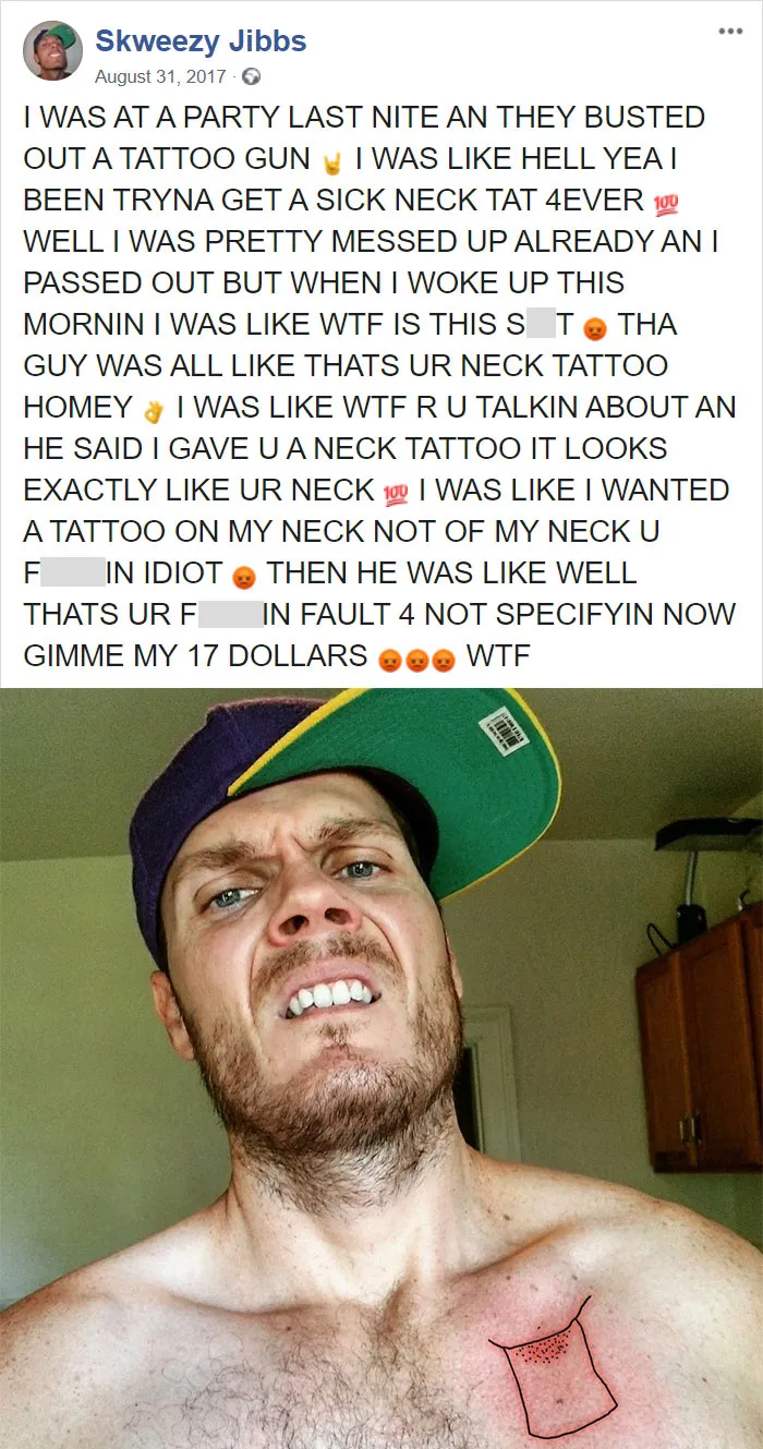 40 Times People Didn’t Even Realize How Bad Their Tattoos Were, As Shared On This Instagram Page