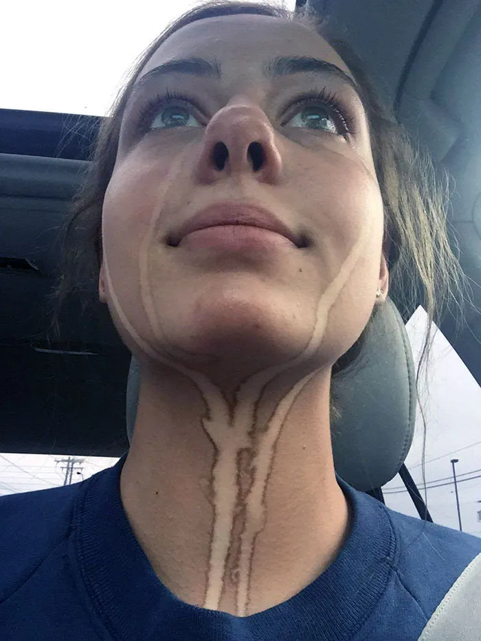Spray Tan Tears Won't Go Away