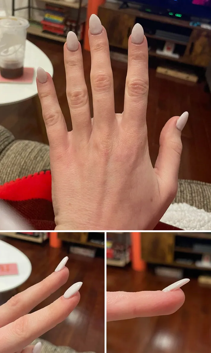 Needed A Pick Me Up, But I Feel Like I Got Screwed Over At The Nail Salon. These Look Whack, Right?