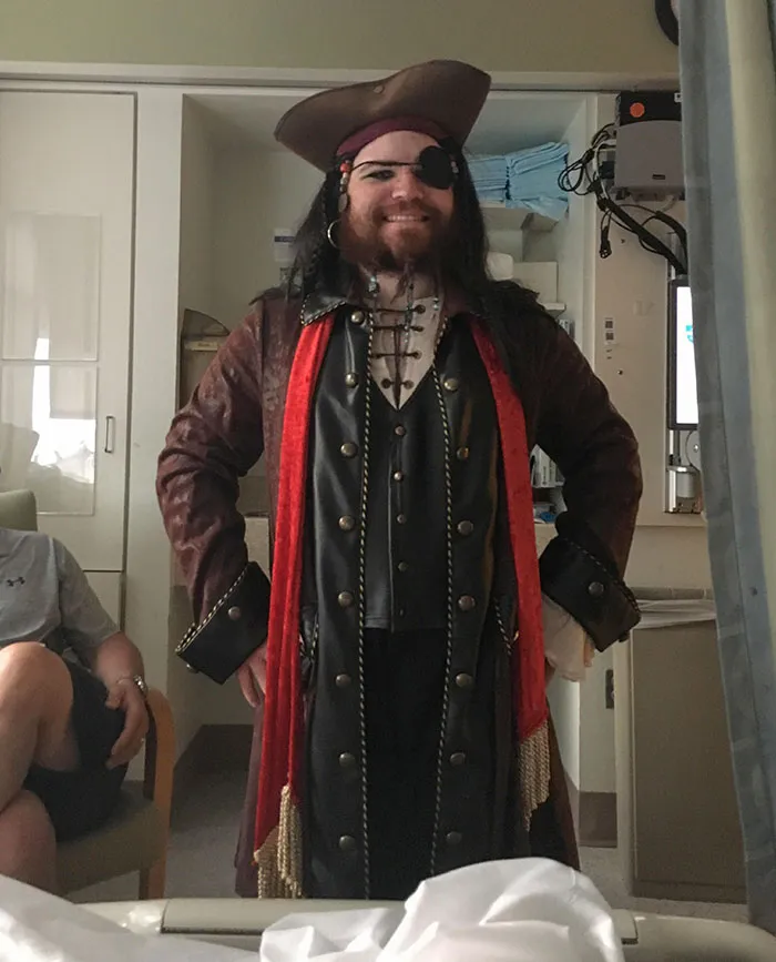 Had My Leg Amputated And My Brother Shows Up To The Hospital Dressed As A Pirate