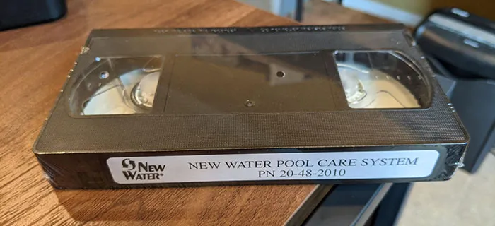 Ordered A New Chlorinator For The Pool, The Instructions Came On VHS