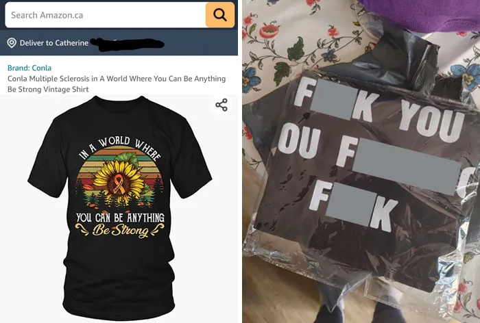 The Shirt I Ordered vs. The Shirt I Received