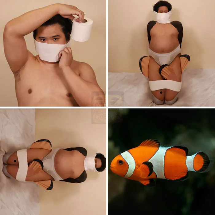 Este chico hace los cosplays más creativos y locos con muy poco presupuesto (nuevas fotos)