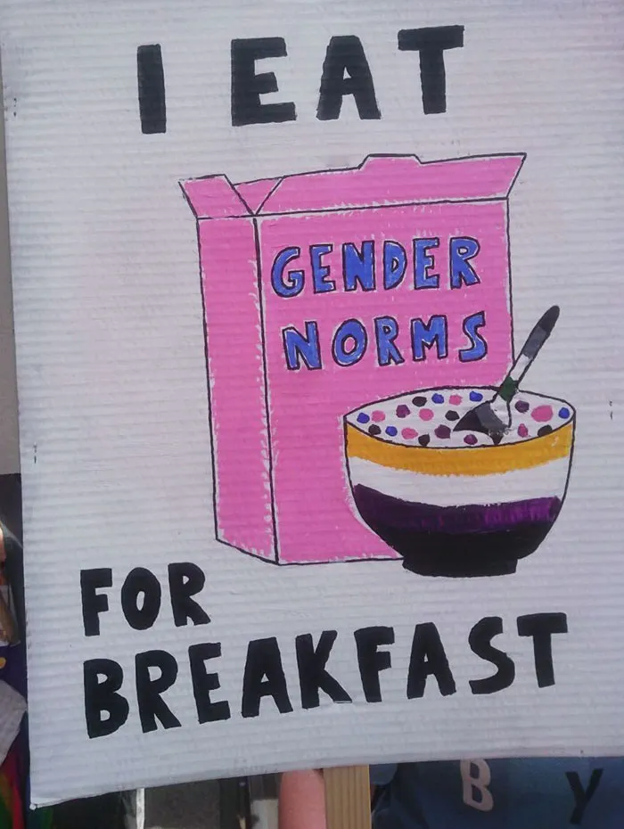Zurich Pride Was Amazing Today. Met So Many Friends, Saw So Many People, Couples And They Were All Looking So Happy. Also, I Loved This Sign