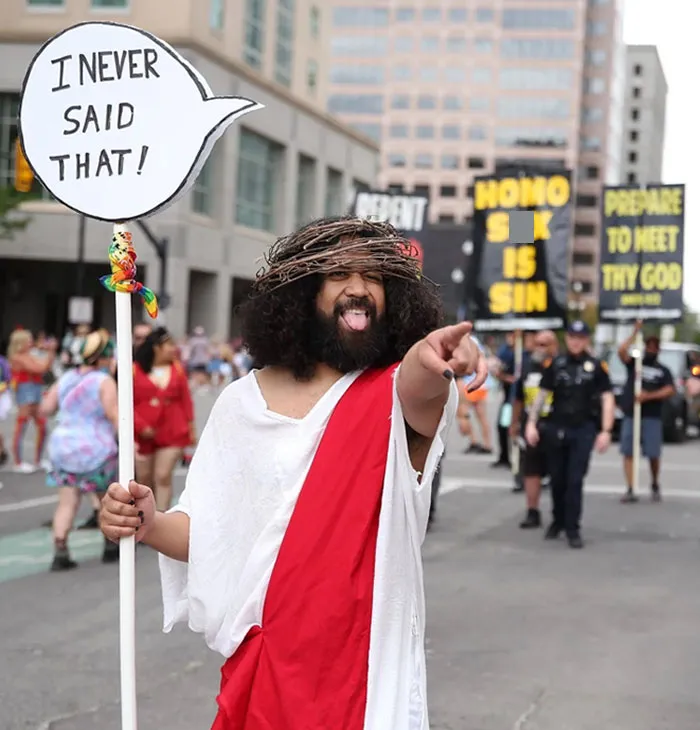 When Protestors At The End Of The Pride Parade Meet The Pride Community