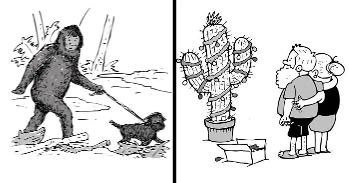 This Artist Makes Humorous One-Panel Comics Without Dialogue (30 New Pics)