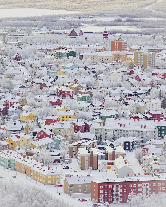 Town Of Kiruna, Sweden