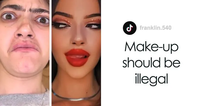 "Makeup Should Be Illegal": TikToker That People Call Mr. Bean's 'Daughter' Embraces 'Catfish' Claims By Posting Makeup Transformations