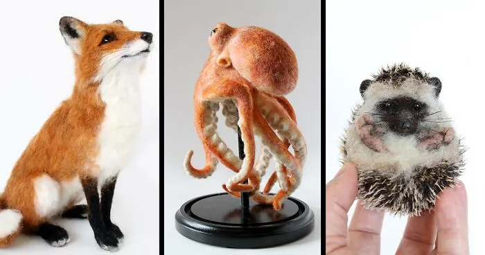 I Needle Felt Wool Sculptures Of Wildlife, Trying To Capture The Individual Character Of Each Animal (30 New Pics)