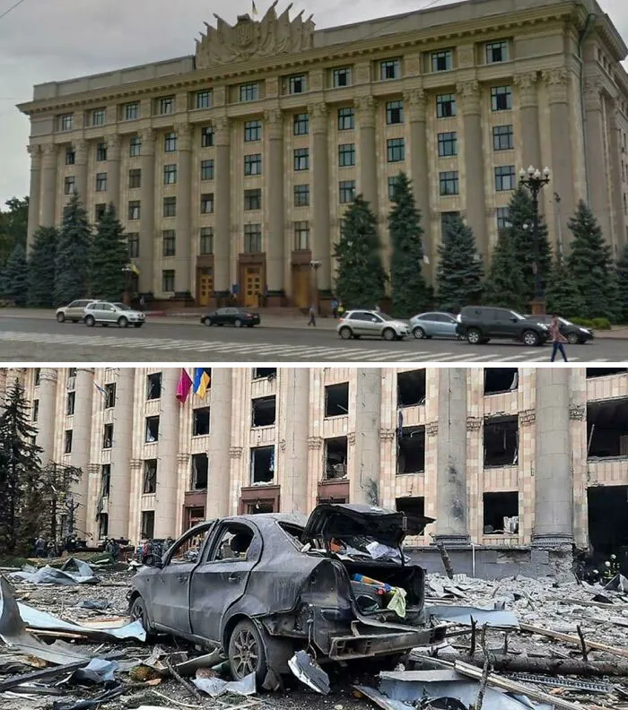 Kharkiv, Ucrania 2015 y 2022