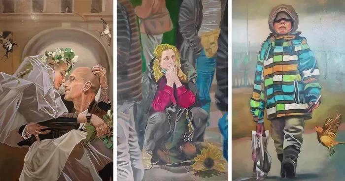 My Friend Spent Over 500 Hours To Capture The Suffering Of The Ukrainian People In Her Paintings (19 Pics)