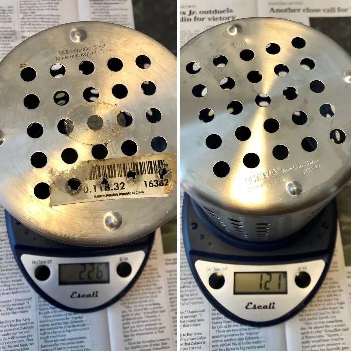 I Bought A New IKEA Utensil Holder And It Kept Tipping Over. Turns Out It's The Same Dimensions And Material As The Old One I Have But It Weighs Over 50% Less