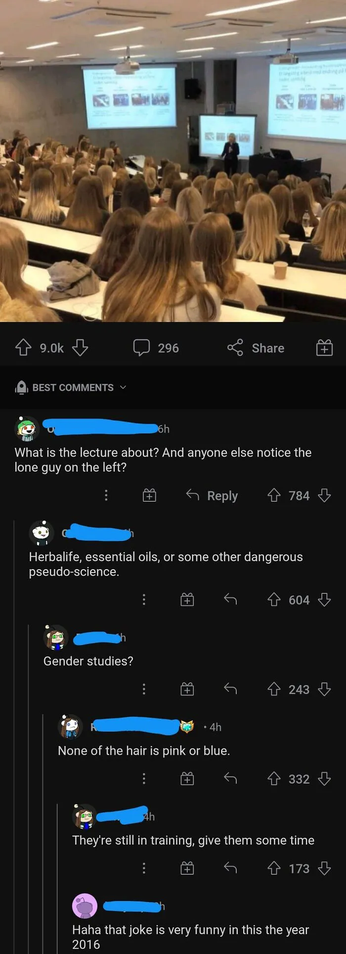 Some People Really Don't Like Seeing A Room Full Of Women...