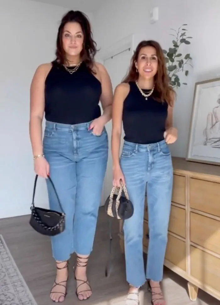 Estas mujeres comparan las tallas XL y XS de la misma ropa y sus videos se hacen virales