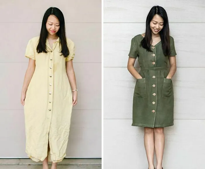 Mom Transforms 30 Old And Ugly Pieces Of Clothing To Save Money, And The Result Gains Her 296k Instagram Followers