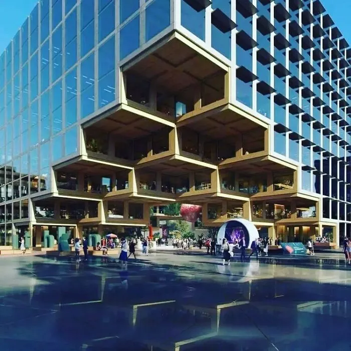 ¡Qué estructura de edificio!