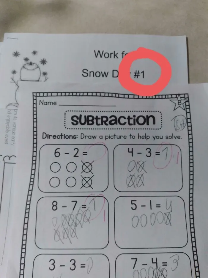 My 6 Year Old Son's Teacher Marks All Of His Answers With A "1" Wrong Because Of His Unique Way Of Writing It
