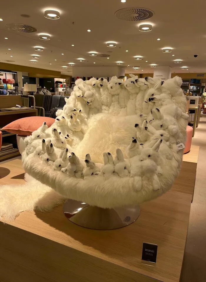 Un asiento de conejitos