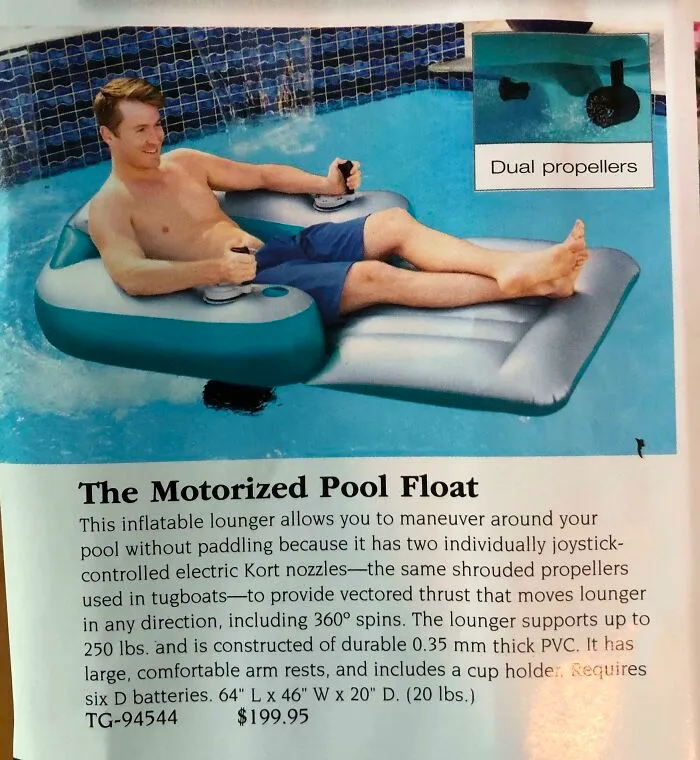 Flotador motorizado para piscinas