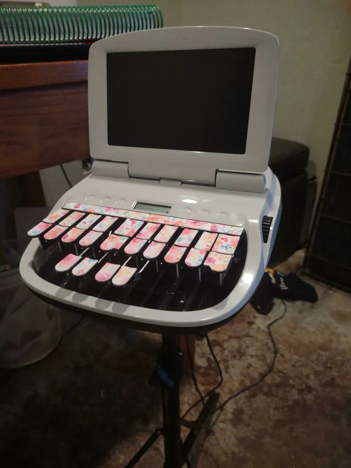 This Is A Steno Machine, Used For Recording Words Verbatim At Speeds Over 225 Words Per Minute. Used In Court Rooms And Legal Depositions