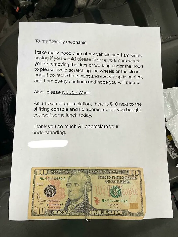 Just Found This On The Front Seat