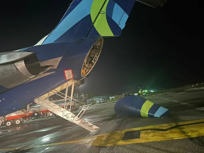 Ground Staff Pulled The Wrong Handle And Md-80's Butt Fell Off