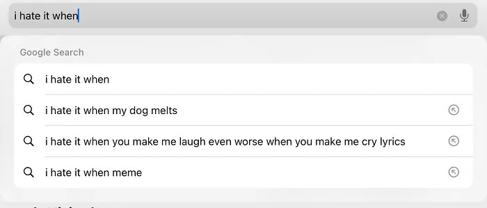 I Hate It When…..