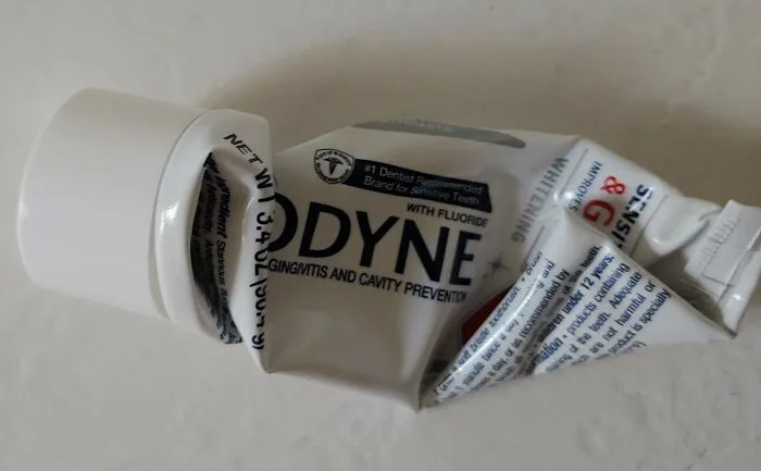 Apparently This.  Toothpaste.