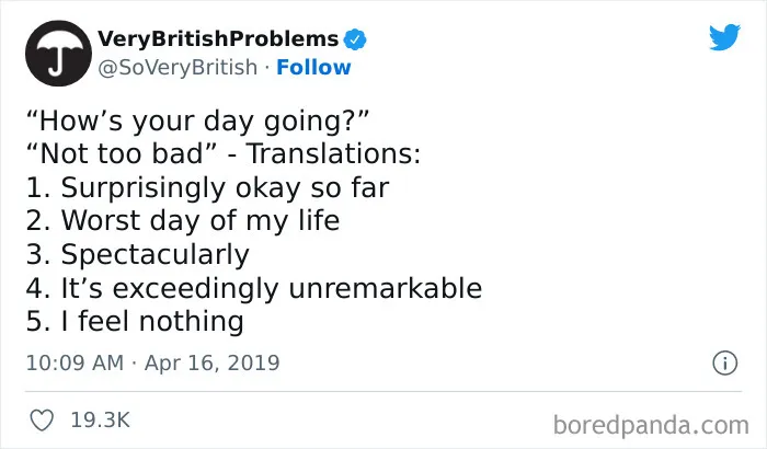 40 Funny “Very British Problems” About The UK Just Being The UK, As Shared On This Twitter Page
