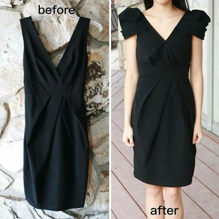Mom Transforms 30 Old And Ugly Pieces Of Clothing To Save Money, And The Result Gains Her 296k Instagram Followers