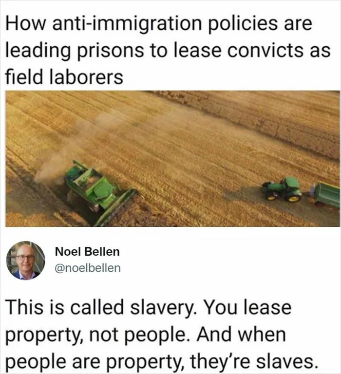 Immigrant Prisoners Are Lease To Be Slaves